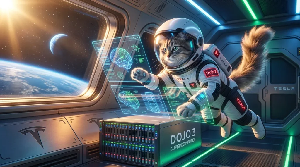 Tesla Dojo 3 i chipy AI5: Kosmiczny plan Muska