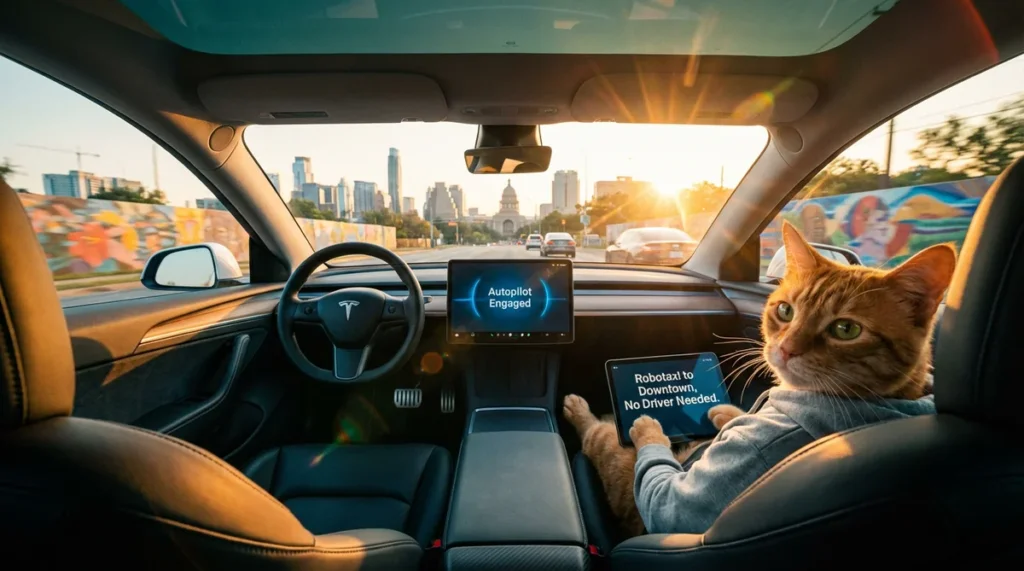 Tesla Robotaxi Austin 2026: Przejazdy bez kierowcy i FSD