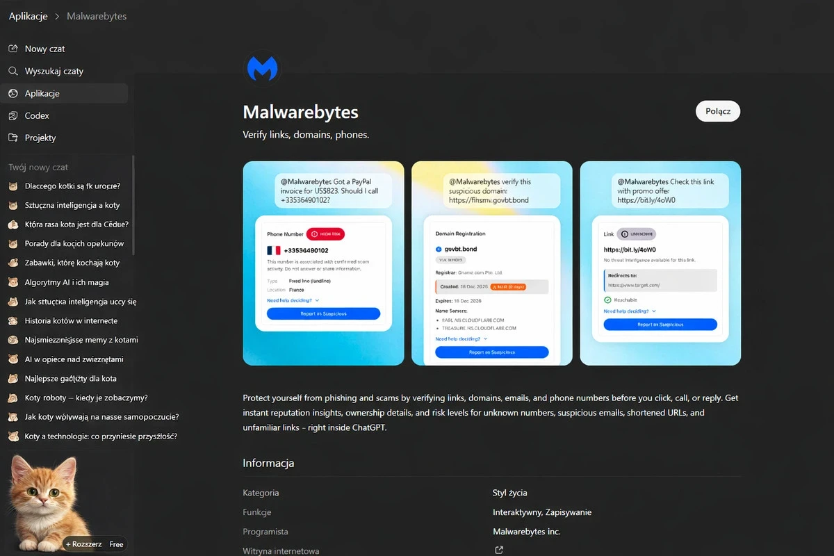 ChatGPT Malwarebytes