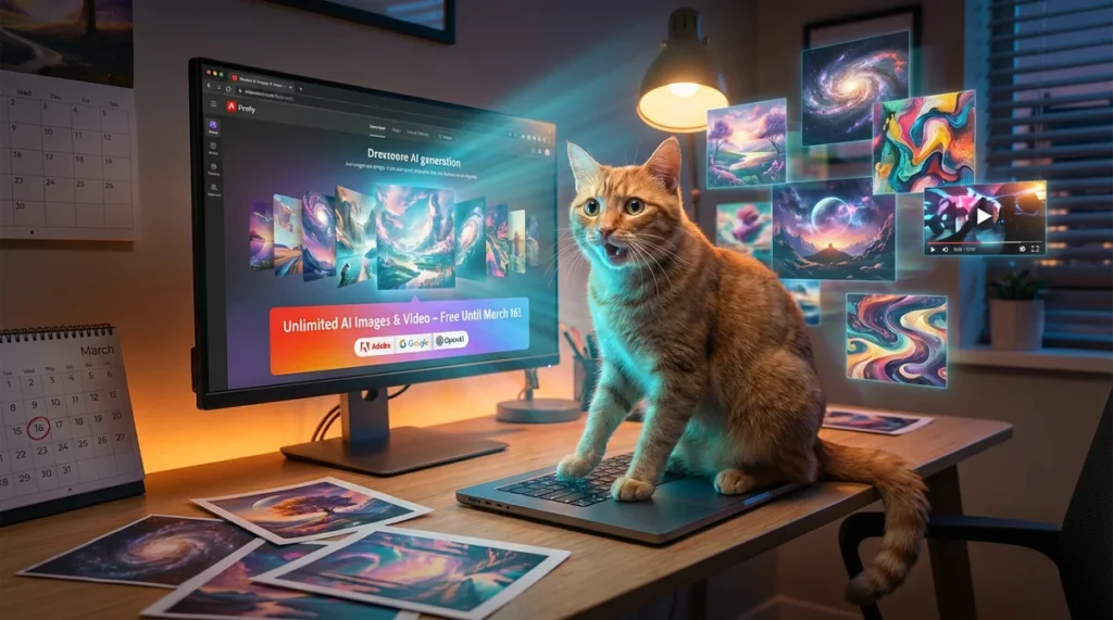 Adobe Firefly bez limitów do 16 marca