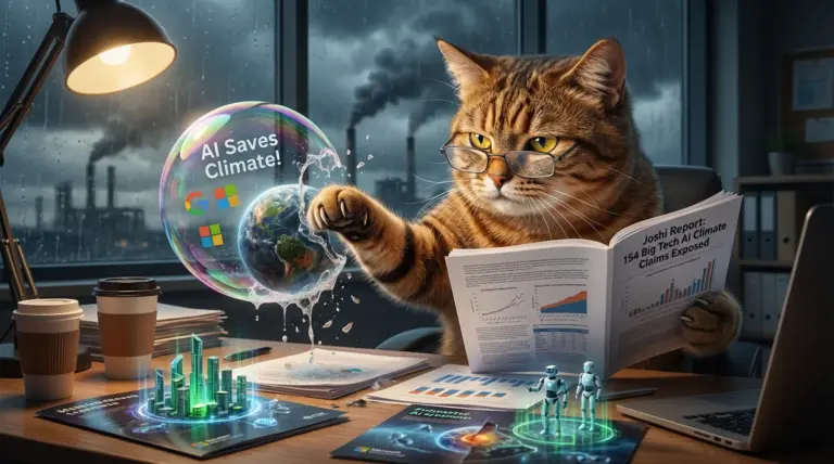 AI i zmiany klimatyczne: Greenwashing Big Techu w raporcie Josieg