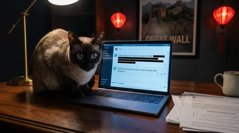 Cenzura w chińskim AI: badanie Stanfordu i Princeton