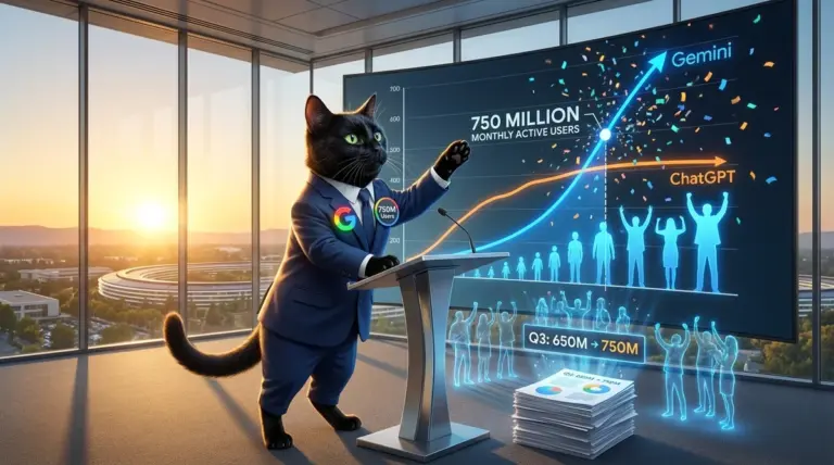 Gemini ma 750 mln użytkowników. Google goni ChatGPT