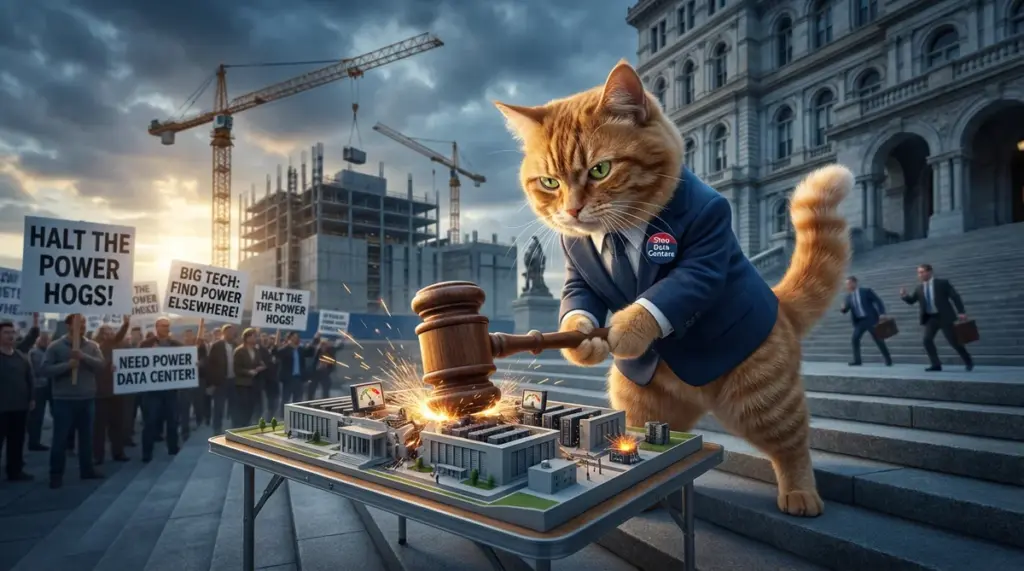 Nowy Jork blokuje centra danych AI na 3 lata