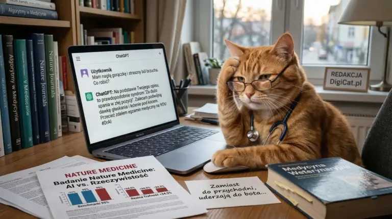 Badanie Nature Medicine: Chatboty AI pomijają ponad połowę diagnoz