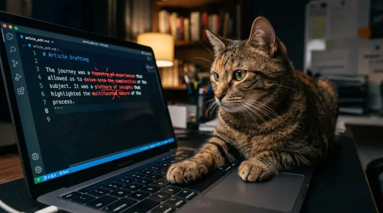 Klisze pisarskie AI – jak ich unikać? Lista z tropes.fyi