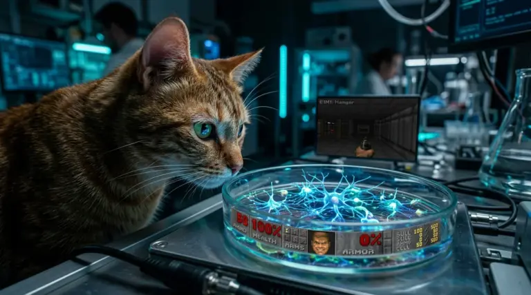 Cortical Labs: neurony grają w Dooma na biologicznym chipie CL1