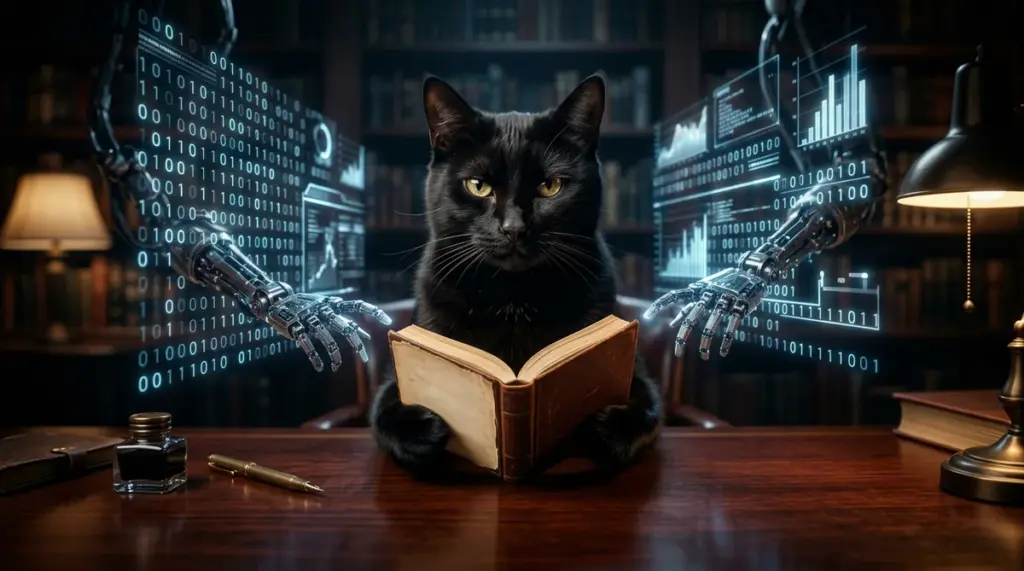 Pusta książka autorów przeciw AI: protest o prawa autorskie