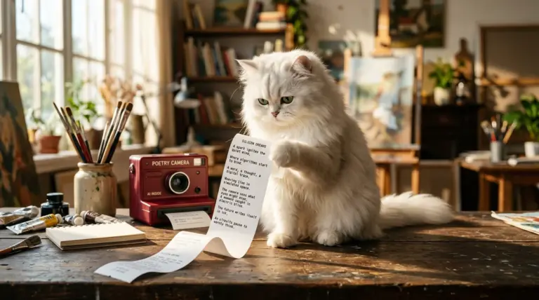 Poetry Camera - aparat AI, który zamiast zdjęć drukuje wiersze
