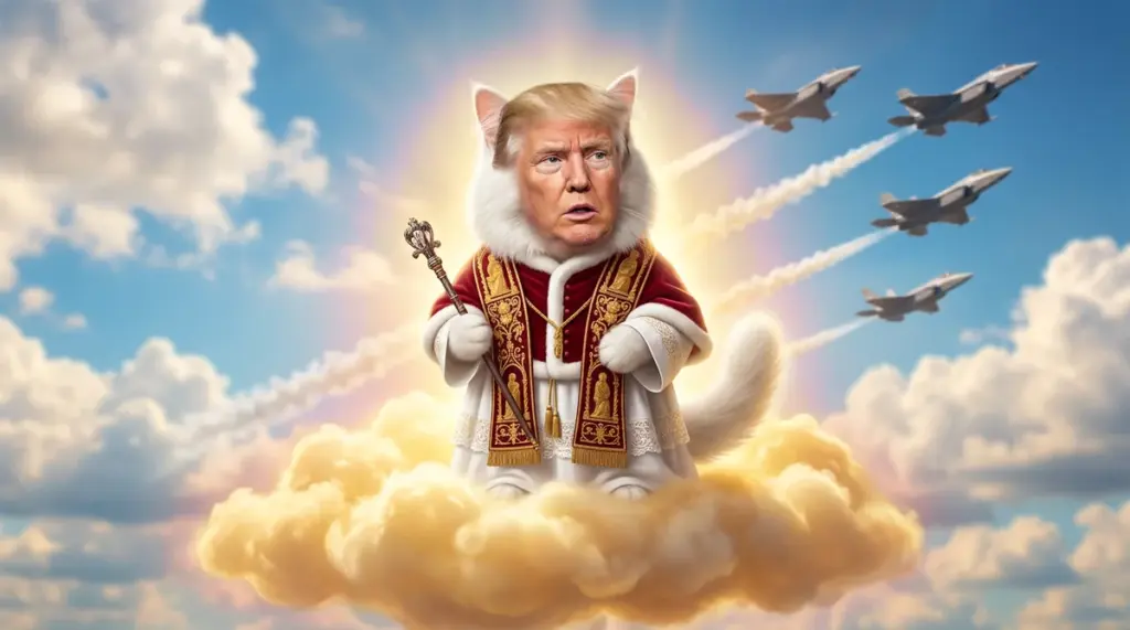 Trump jako Jezus na Truth Social - kontrowersyjny obraz AI