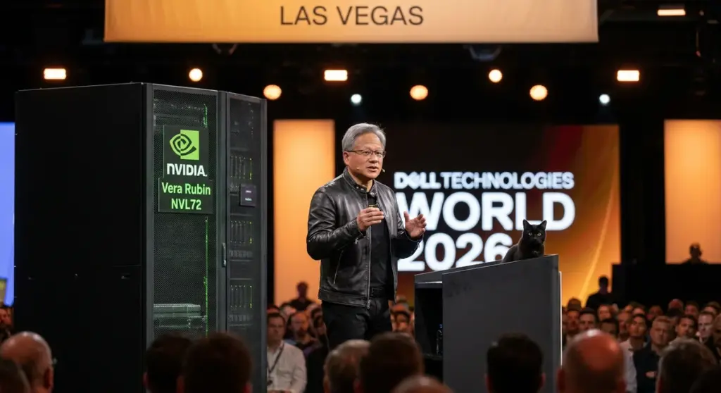 Jensen Huang na Dell World. Popyt na AI idzie parabolicznie, dosłownie parabolicznie