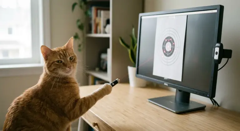 Claude Code zamienił monitor w strzelnicę laserową. Użytkownik zbudował grę w dwa tygodnie
